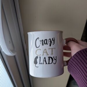GANZ | “Crazy Cat Lady” White Ceramic Mug